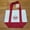 Red, variant on Livvly Trader Joe's Pastel Mini Canvas Tote Bags 2025 Limited Edtion, Open Top Tote Bag With Outer Pocket