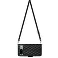 thumbnail image 4 of Elegant Case for Google Pixel 8A Wallet Case RFID Blocking Card Slots Holder with Shoulder&Crossbody Strap, Magnetic Folio Kickstand Handbag Flip Phone Cover for Google Pixel 8A, Black, 4 of 8