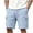 Z74 Light Blue, variant on Mens Textured Quilted Cargo Shorts Elastic Waist Drawstring Casual Streetwear Summer Shorts with Multi Pockets White,S