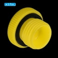 thumbnail image 3 of Uxcell M16x1.5 Hold Plugs Plastic Male Threaded Hex Socket End Cap, Yellow 5 Pack, 3 of 5