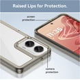 thumbnail image 5 of Case for Moto G35 5G,Moto G35 5G Case,Transparent TPU+PC Acrylic Protective Military Grade  Heavy Duty Shockproof Protection Phone Case for Motorola Moto G35 5G (Gray), 5 of 8