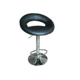 thumbnail image 1 of Benzara BM148351 Tabouret Réglable Sybill avec Pivotant&44; Noir & Chrome - Lot de 2, 1 of 1