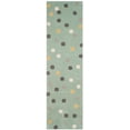 thumbnail image 2 of SAFAVIEH Martha Stewart Confetti Dot Wool Runner Rug, Sunken Pool, 2'3" x 8', 2 of 4