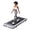 Silver, variant on JIOABL Compact Treadmill Under-Desk Walking Pad with Arms, Quiet & Portable Exercise Workout Fitness Machine for Home Office Small Spaces, Black