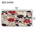 thumbnail image 4 of 39x20 Inch Non-Slip Floor Mat Hallway Runner Rug Entrance Floor Mat Runner for Kitchen and Living Room Red and Blacks Holly Leaves, 4 of 8