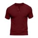 thumbnail image 5 of Usted Es Más Que una Prueba de Puntuación Estilo de Camisa Casual de Color Sólido Botón de Manga Corta Cuello Redondo Blusa, Hombre Casual de Manga Corta Botón Abajo Camisas Suéter, 5 of 6