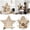 B, variant on Moon & Star Bohemian Style Wooden Floating Shelf, Wall Mounted Decorative Shelf for Nursery, Living Room, Bedroom, Kitchen