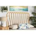 thumbnail image 5 of Baxton Studio Carrick Modern Bohemian Natural Brown Rattan Queen Size Wall-mount Headboard, 5 of 7