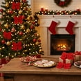 thumbnail image 4 of CSEONE 4 Pack Velvet Christmas Bow 4 Color Flocked Holiday Bows for Wreaths Trees Garlands Indoor Outdoor Xmas Decorations Home Decor House Decor Christmas Ornaments House Decor, 4 of 6