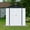 White&Black, variant on JXXRZ 6x4ft Outdoor Metal Shed, Steel Tool Storage for Backyard & Patio, White&Black