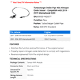 thumbnail image 2 of Turbocharger Outlet Line NOx Nitrogen Oxide Sensor - Compatible with 2014 - 2019 International 4300 2015 2016 2017 2018, 2 of 2