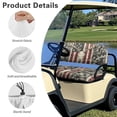 thumbnail image 5 of Garronmavis Reindeer Skull Golf Cart Seat Covers Accessories American Flag Comfortable Interior Protector Easy to Install Split Backrest Front Seat Cover Universal Fit, 5 of 6