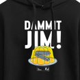 thumbnail image 3 of The Office - Dammit Jim - Juniors Cropped Pullover Hoodie, 3 of 5