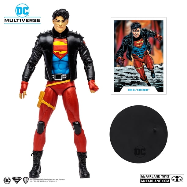 Mcfarlane-figuras de acción de 7 pulgadas, juguetes de Anime de Duke, Thomas, Catwoman, payaso, Superboy