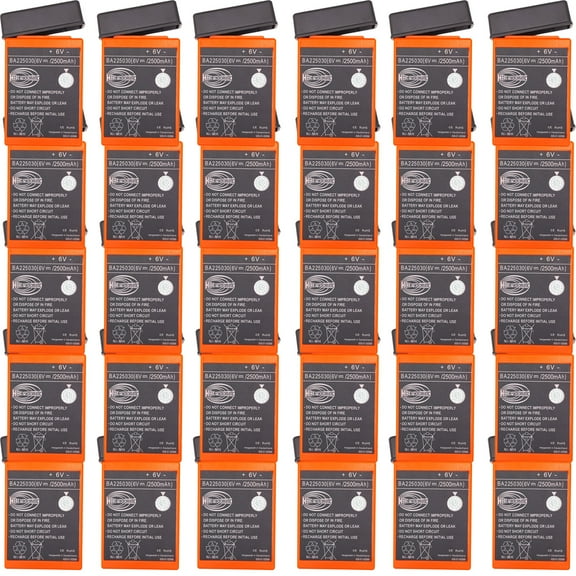 30 Pcs 6V 2100mAh BA225030 Ni-Mh Rechargeable Battery HBC Radiomatic Battery BA225030 for HBC Crane Remote Control Pump Truck Battery