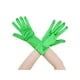 thumbnail image 1 of Guantes de satén de color sólido INSPIRE CHIC de dedo completo, de longitud hasta la muñeca, guantes cortos para mujeres, verdes, talla única, 1 of 6