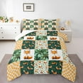 thumbnail image 2 of Erosebridal Cartoon Fox Comforter Sets Toddler Size, Plam Tree Comforters & Duvets, Patchwork Animal Decor, 2 Pieces, 2 of 7