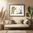 thumbnail image 3 of Resonance Series Number 6 - Mixed Media Abstract Modern Art Geometric Minimalist Surrealism Black Framed Wall Art Print 5 x 7 inches, 3 of 4