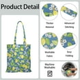 thumbnail image 5 of Cute Lemon Canvas Tote Bag – Reusable Grocery Bag with Vintage Yellow Fruit Print, Floral Design & Eco-Friendly Aesthetic for Summer and Everyday Use, 5 of 7