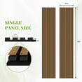 thumbnail image 2 of Easy4Home 2Pcs 106"x20.5" Wood Slat Acoustic Wall Panels, 3D Fluted Soundproof Decorative Panels for Interior Walls, Classic Oak, 2 of 9