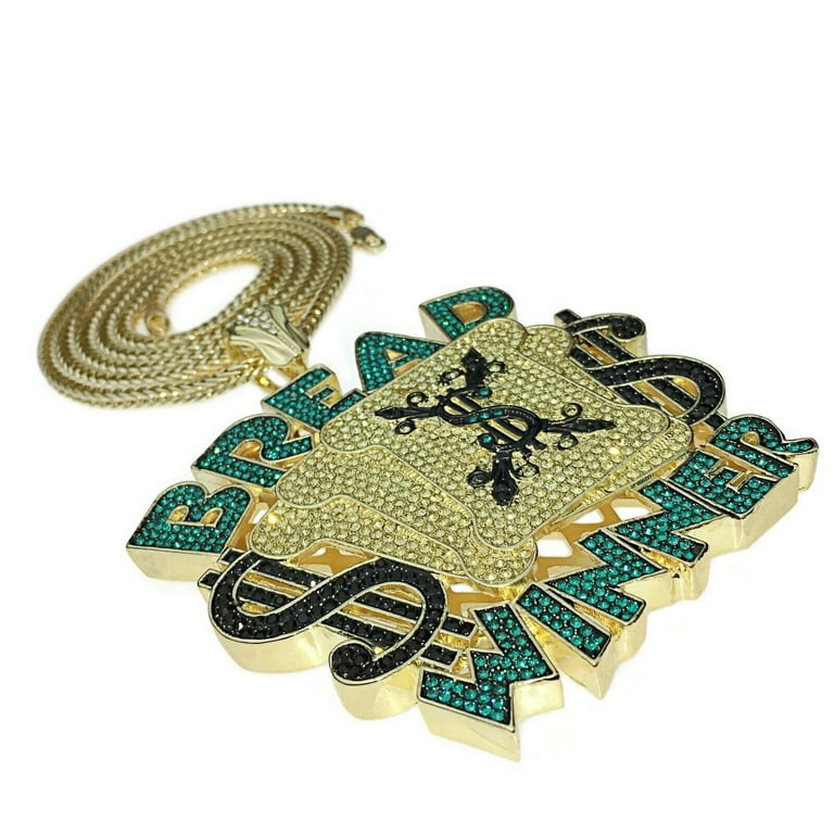 Huge Bread Winner Bling Pendant Chain Custom Style Cash Money