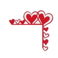 thumbnail image 2 of Decoraciones para el Día de San Valentín, decoración de esquinas de puertas para fiestas temáticas de San Valentín, decoración de marcos de puertas, pegatinas de pared para escaparates, colgantes para, 2 of 3