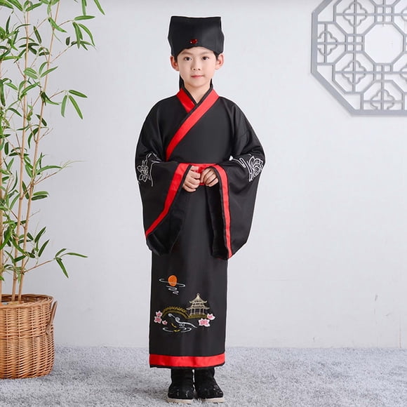 Ancient Style for Kids Traditional Chinese Performance Attire for Girls and Boys Suitable for Home or Leisure Seasonal All-Year Wear