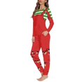 thumbnail image 3 of Conjunto de Pijama de dos piezas para mujer, ropa de dormir de manga larga con diseño navideño, Jersey informal y acogedor, primavera y otoño, 3 of 4