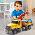 thumbnail image 6 of Kids Tow Truck with Car Toys, 15" Large Tow Truck Toy, Friction Powered Transport Truck Crane Toy with Lights and Sounds, Play Vehicle Toys for Kids, 6 of 6