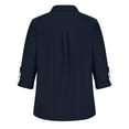 thumbnail image 5 of Kiplyki Clearance Fall Shirts for Women Long Sleeve Turndown Collar Button Shirt Tops, 5 of 8