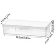 thumbnail image 3 of 4 Pcs Portable Clear Cotton Swab Case 4 x 1.6 x 1.8 Inch Toiletry Organizer, Small Floss Holder Empty Container with Dustproof Lid, Travel Mini Storage Box, Travel Accessories, 3 of 8