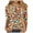 Multicolor Plus Size Blouse for Women_g, variant on CYMMPU Tunic Tops 3/4 Sleeve Round Neck Flower Printed Spring Tops Blouses for Women Dressy Casual Loose Fit Fall Fashion Shirts Lightweight Basic T-Shirts Multicolor XXXXL