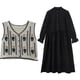 thumbnail image 5 of Boho Women Crochet Knit Vest Waistcoat Floral Pattern Sleeveless V-Neck Cardigan, 5 of 5