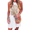 thumbnail image 1 of Vestidos Casuales Para Mujer Vestido Mini de Ciudad Musical Vestido Sin Mangas de Banda de Rock de Música Country Para Mujer Vestido de Camisetas Con Gráficos de Guitarra, 1 of 3