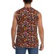 thumbnail image 4 of Fotbe 70s Groovy Hippie Retro Men's Camiseta sin Mangas Estampada para Hombres, Playera Casual para Gimnasio, Entrenamiento, Playa-Large, 4 of 7