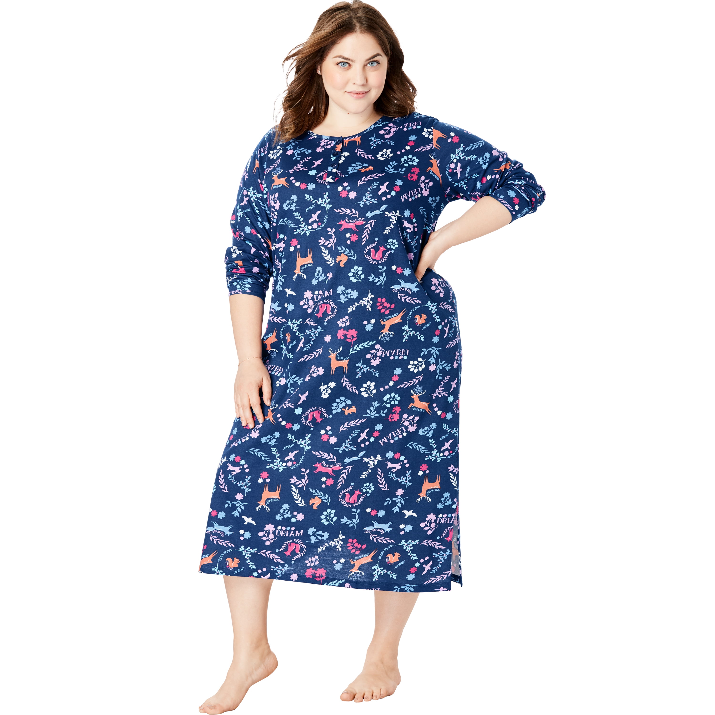 long nightgowns walmart