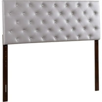 Glory Furniture Super Nova Faux Leather Upholstered Full Headboard in Light Gray