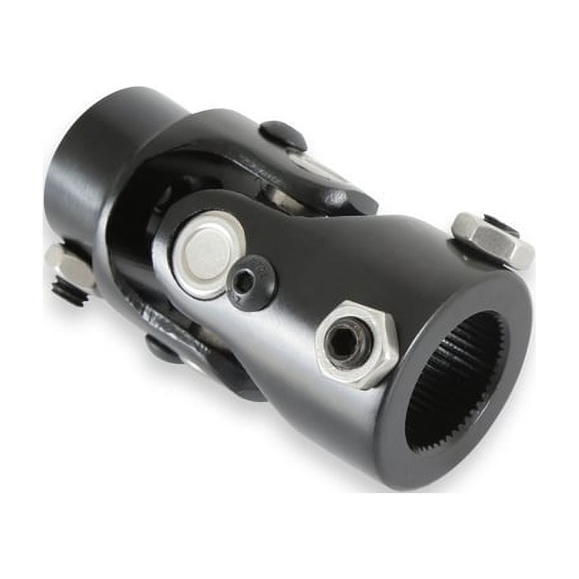 Holley 320-104 U-Joint, 1 Inch 48 Spline to 1 Inch DD - Black Zinc