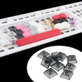 thumbnail image 3 of Esquirla 10 Pack DIY Transparent Keycaps Set Mechanical Keyboards PBT Gaming Keyboard Key Clear Black, 3 of 8