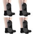 thumbnail image 2 of pares de calcetines de yoga negros para hombre, forro polar antideslizante de algodón para trampolín deportivo, 2 of 5