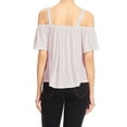 thumbnail image 2 of Womens Thick Strap Off the Shoulder Short Sleeve Top, 2 of 6