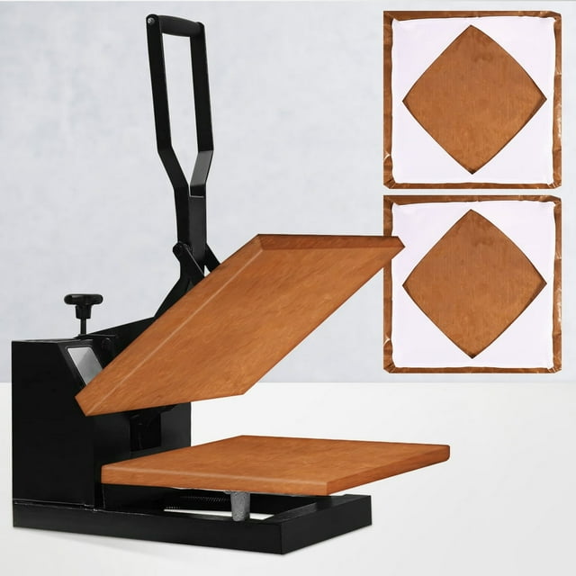 2Pcs Wrap Cover for Heat Press Platen 15x15inch Non-Stick Heat Resistant Pressing Machine Plate Protector Reusable Heat Press Platen Sheets Pad Heat Press Platen Mat for Sublimation Heat