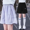 thumbnail image 7 of CPNG Girls Sport Shorts Quick Drying Summer Thin Shorts Casual Loose Elastic High Waist Running Lightweight Training Shorts(Black,13-14 Years), 7 of 7