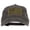 Black, variant on Subdued American Flag Embroidered Washed Buckle Cap - Khaki OSFM