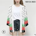 thumbnail image 3 of Ropa para adultos y niños con estampado de Anime Ghost Extermination Blade Demon Slayer, cárdigan tipo capa tipo kimono, color carbón Lang You Bean, 3 of 3