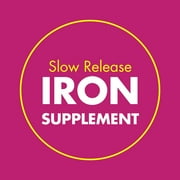 Slow Fe Iron Supplement for Iron Deficiency Slow Release Tablets, 45 mg, 60 Count
