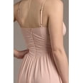 thumbnail image 6 of David’s Bridal, The Edit by DB Studio Women's Formal Spaghetti Strap A-Line Dress with Slit, Full Length, Chiffon, 6 of 7