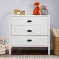 thumbnail image 2 of DaVinci Fairway 3-Drawer Dresser in Rustic White Finish, 2 of 9