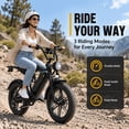 thumbnail image 3 of 28MPH Max Speed Electric Bike with 500LBS Max Weight, 750W Motor Ebike for Adults, Pescroa Electric Bikes for Adults, APP Control, E Bike, Adult Electric Bicycles with 65Mile Range, 3 of 9