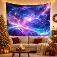 thumbnail image 3 of Cosmic Nebula in a Swirling Vortex, Ethereal Mystical Celestial Style for Space Lovers, Cosmic Wall Art Housewarming Gift, Tapestry Wall Hanging for Living Room and Dorm, 3 of 6